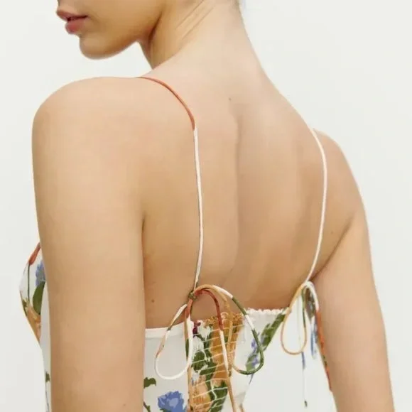 Reformation Juliette Formosa Floral Print Midi Dress Size 4 - Picture 14 of 16